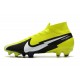 Crampons Nike Mercurial Superfly VII Elite DF FG Jaune Noir Blanc