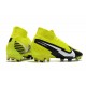 Crampons Nike Mercurial Superfly VII Elite DF FG Jaune Noir Blanc