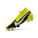 Crampons Nike Mercurial Superfly VII Elite DF FG Jaune Noir Blanc