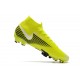 Crampons Nike Mercurial Superfly VII Elite DF FG Jaune Noir Blanc