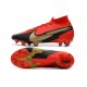 Crampons Nike Mercurial Superfly VII Elite DF FG Rouge Noir Or