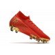 Crampons Nike Mercurial Superfly VII Elite DF FG CR100 Rouge Or