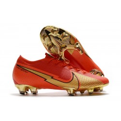 Nike Mercurial Vapor 13 Elite FG ACC Ronaldo CR100 Rouge Or