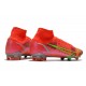 Crampons Nike Mercurial Superfly VIII Elite FG Rubis Argent Metallique