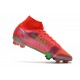 Crampons Nike Mercurial Superfly VIII Elite FG Rubis Argent Metallique