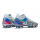 Nike Phantom GT Elite DF FG Neuf Crampons 3D Blanc Bleu Rose Jaune