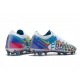 Nike Chaussure Phantom GT Elite 3D FG Blanc Bleu Rose Jaune