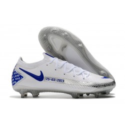 Nike Chaussure Phantom GT Elite FG Blanc Bleu