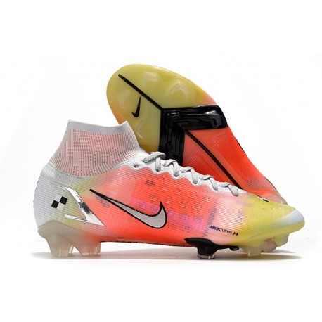 Crampons Nike Mercurial Superfly VIII Elite FG Blanc Mangue