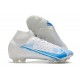 Nike Neuf Mercurial Superfly 8 Elite FG Blanc Bleu