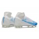 Nike Neuf Mercurial Superfly 8 Elite FG Blanc Bleu