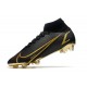 Crampons Nike Mercurial Superfly VIII Elite FG Noir Or