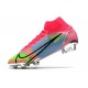 Nike Neuf Mercurial Superfly 8 Elite FG Rose Bleu Jaune