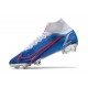 Nike Neuf Mercurial Superfly 8 Elite FG Bleu Blanc Rouge