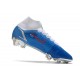 Nike Neuf Mercurial Superfly 8 Elite FG Bleu Blanc Rouge