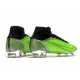 Crampons Nike Mercurial Superfly VIII Elite FG Vert Argent Noir