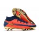 Chaussure Nike Phantom GT Elite DF FG Orange Or Bleu