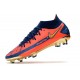 Chaussure Nike Phantom GT Elite DF FG Orange Or Bleu