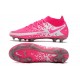 Chaussure Nike Phantom GT Elite DF FG Rose Blanc