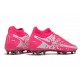 Chaussure Nike Phantom GT Elite DF FG Rose Blanc