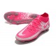 Chaussure Nike Phantom GT Elite DF FG Rose Blanc