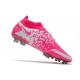 Chaussure Nike Phantom GT Elite DF FG Rose Blanc