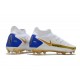 Chaussure Nike Phantom GT Elite DF FG Blanc Or Bleu