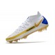 Chaussure Nike Phantom GT Elite DF FG Blanc Or Bleu