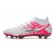 Chaussure Nike Phantom GT Elite DF FG Blanc Rose