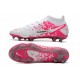 Chaussure Nike Phantom GT Elite DF FG Blanc Rose