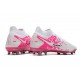 Chaussure Nike Phantom GT Elite DF FG Blanc Rose