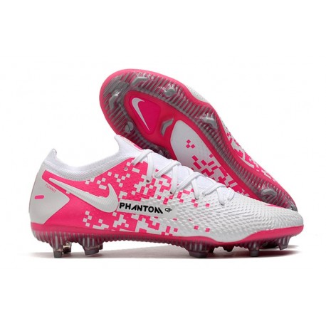 Crampons Nouvelle Nike Phantom GT Elite FG Blanco Rosa