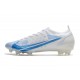 Nike Nouvelle Mercurial Vapor 14 Elite FG Blanc Bleu