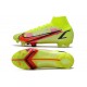 Crampons Nike Mercurial Superfly VIII Elite FG Volt Carmin Noir