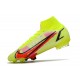 Crampons Nike Mercurial Superfly VIII Elite FG Volt Carmin Noir