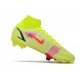 Crampons Nike Mercurial Superfly VIII Elite FG Volt Carmin Noir