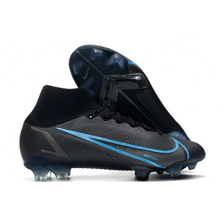 Nike Neuf Mercurial Superfly 8 Elite FG Noir Gris Acier