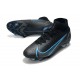 Nike Neuf Mercurial Superfly 8 Elite FG Noir Gris Acier