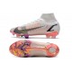 Crampons Nike Mercurial Superfly VIII Elite FG Blanc Noir Carmin Rose