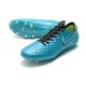 Nike Tiempo Legend 8 Elite FG Crampon Foot - Aquamarine Blanc Vert Citron