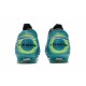 Nike Tiempo Legend 8 Elite FG Crampon Foot - Aquamarine Blanc Vert Citron