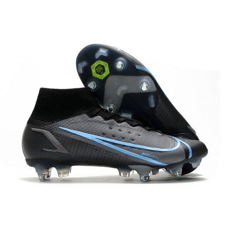 Nike Mercurial Superfly 8 Elite SG Pro AC Noir Gris Acier