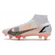 Nike Mercurial Superfly 8 Elite SG Pro AC Blanc Noir Carmin Rose