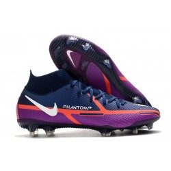 Nike Phantom GT II Elite DF FG Bleu Marine Blanc Violet