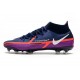 Nike Phantom GT II Elite DF FG Bleu Marine Blanc Violet