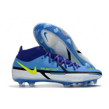 Nike Phantom GT II Elite DF FG Sapphire Volt Gris Brouillard Bleu