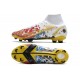 Nike Neuf Mercurial Superfly 8 Elite FG Ronaldo Blanc Rouge Bleu Or