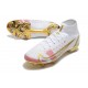 Nike Neuf Mercurial Superfly 8 Elite FG Blanc Rose Or