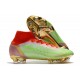 Nike Neuf Mercurial Superfly 8 Elite FG Vert Rouge Or