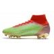 Nike Neuf Mercurial Superfly 8 Elite FG Vert Rouge Or